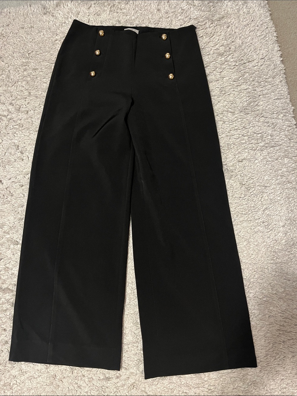 H&M Black Trousers with Elastic Waistband